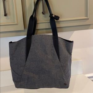 Lululemon gray tweed bag.